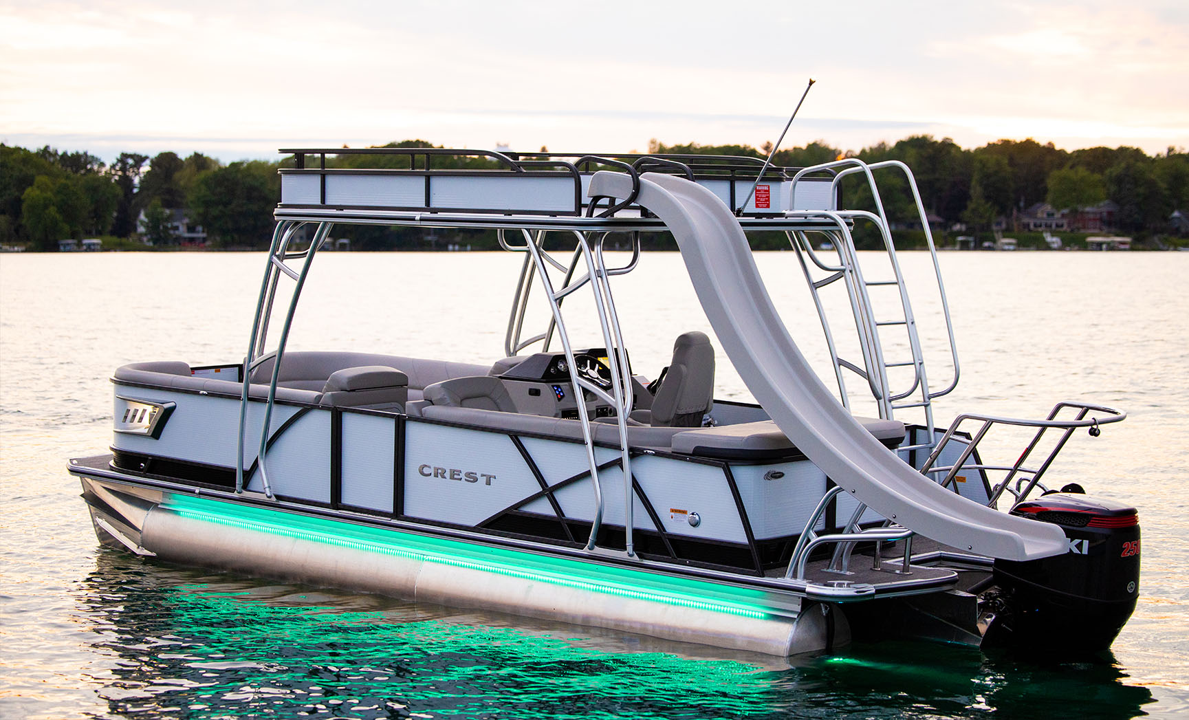 Pontoon Boats With Slide